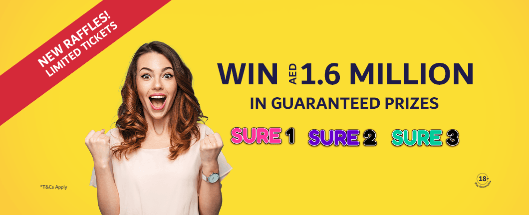 Emirates Draw: New SURE Raffles. Limited Tickets. Guaranteed Prizes