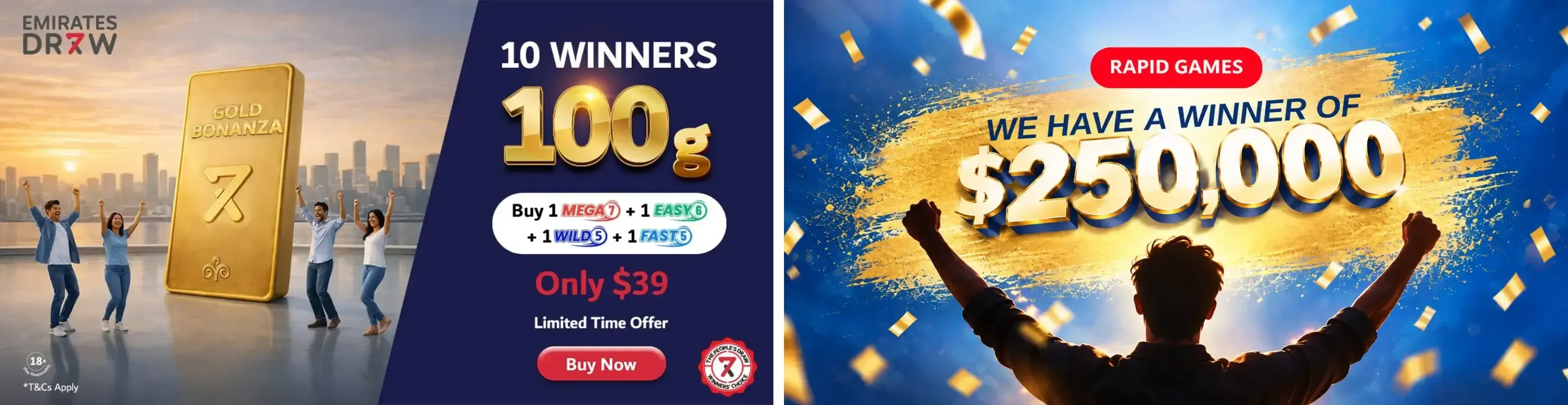 Emirates Draw Confirms Record $250,000 Rapid Games Win