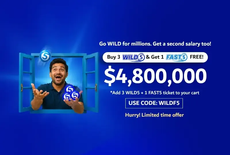 BUY 3 WILD5 GET 1 FAST5 FREE
