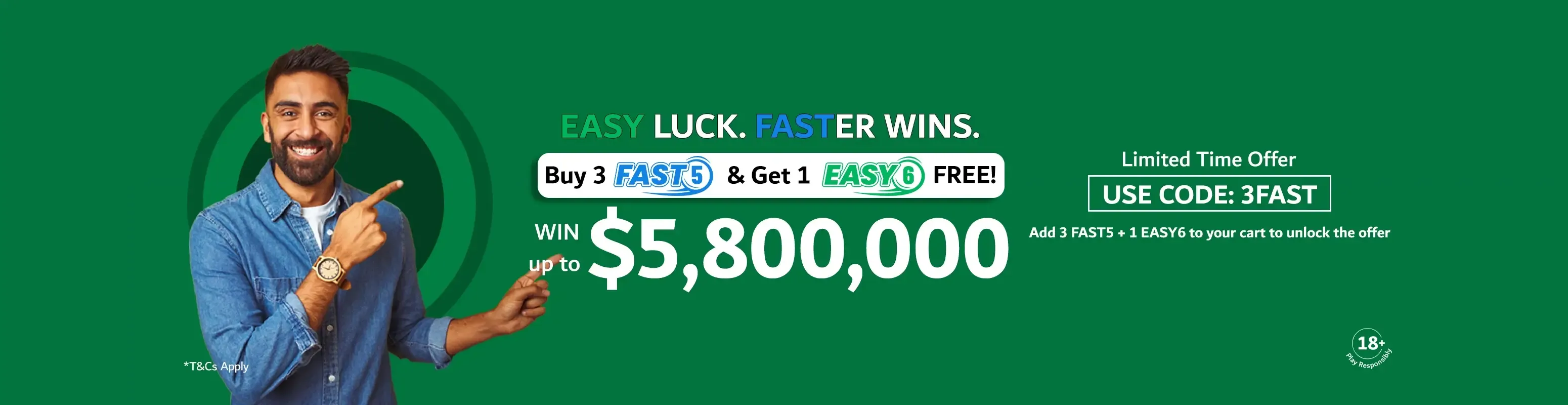 BUY 3 FAST5 GET 1 EASY6 FREE PROMO