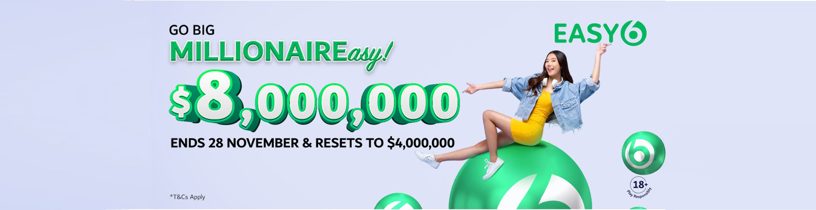 Emirates Draw EASY6 Grand Prize Doubles to $8 Million Only This Friday!